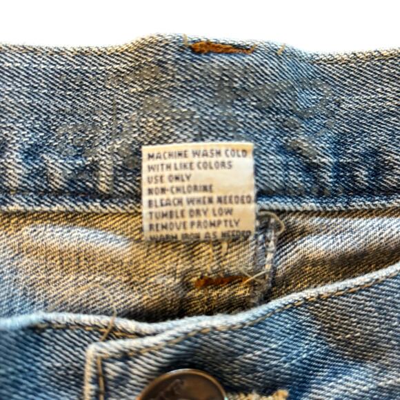 OTB One Tough Brand Men's Relaxed Straight Medium Wash Jeans Y2K Sz 38X32 - Picture 5 of 11
